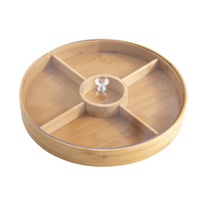 Bandeja de Almacenamiento de Madera Pulida Personalizada con Compartimentos Individuales y Múltiples, con Tapa, para Nueces, Dulces y Frutos Secos - Product Image 6