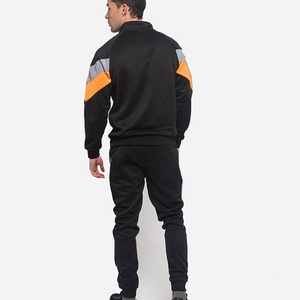Ensemble de survêtement décontracté 2 pièces pour homme en coton 100 % uni avec logo personnalisé et cordon de serrage - Product Image 4