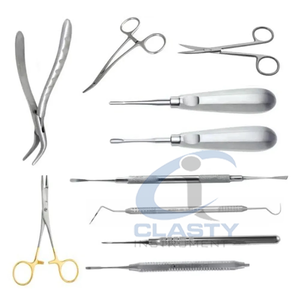 Juego de Instrumentos Quirúrgicos Dentales de Acero Inoxidable con Empuñadura Manual Moleteada, Clase I, Certificado CE, Herramientas Dentales Veterinarias CLASTY - Product Image 5
