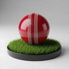 Balle de cricket classique en cuir rouge, doublement cousue, faite à la main, durable, professionnelle, pour droitiers/gauchers, 2,6 lb, équipement d'entraînement - Product Image 2