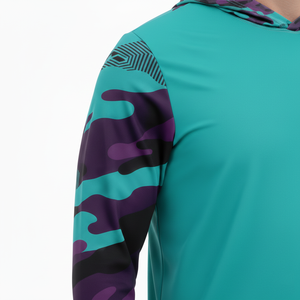 Sudadera con Capucha de Pesca de Alto Rendimiento, Sublimada, Transpirable, de Secado Rápido, 100% Poliéster, UPF 50, para Adultos - Product Image 6