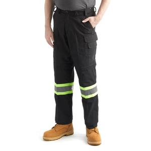 Pantalons de travail de sécurité 100% coton, multi-poches, bandes réfléchissantes, vêtements de travail pour les travailleurs - Product Image 5