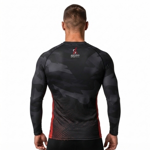 <b>Men's</b> <b>Compression</b> UPF 50+ Rash Guard Surf <b>Shirt</b> Eco-Friendly Anti-Bacterial Quick Dry Full Sleeve OEM Breathable - Product Image 2