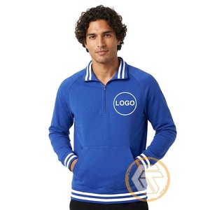 ฟีที่ปรับแต่งได้ |   เสื้อพูลโอเวอร์ผู้ชาย คอวี ผ้าฝ้ายฟลีซ 100% ปักลายด้านหน้า ทรงปกติ ใส่ได้ในฤดูหนาว ระบายอากาศได้ดี แห้งเร็ว - Product Image 1