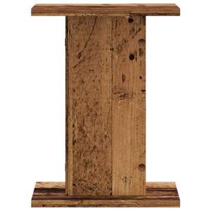 Supports de plantes en bois vieilli, 2 pièces, 11,8x11,8x15,7, étagères murales et de présentation en bois d'ingénierie - Product Image 4