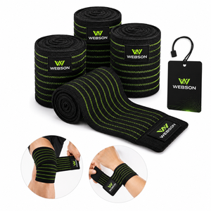 Attelle de Genou Webson Réglable et Respirante avec Fermeture Auto-agrippante – Protection Professionnelle Antidérapante pour Musculation et Force - Product Image 1