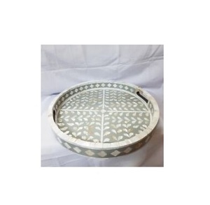 Home <b>Kitchen</b> Food <b>Storage</b> 100% Handmade High Quality Mother Pearl Serving Tray Eco-Friendly Durable Modern Luxury Customized - Product Image 1