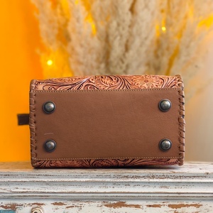 Sac de voyage léger en cuir véritable Venus avec fermeture éclair unique pour femmes et jeunes filles, idéal pour la vie quotidienne, vente en gros - Product Image 5