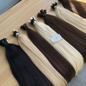 Produit le plus vendu : Extensions de cheveux humains russes et vietnamiens authentiques, qualité Remy, lots en gros avec livraison gratuite - Product Image 1