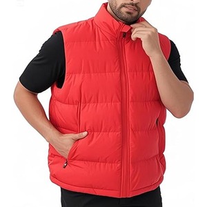 Custom Lightweight Windproof Quilted Stitching Cotton <b>Filling</b> Thermal Puffer Zipper <b>Down</b> <b>Jacket</b> for <b>Men</b> - Product Image 2