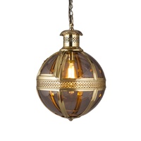 Lampe et lustre en verre en laiton antique utilisés pour la décoration intérieure et semi-intérieure fabriqués par l'Inde