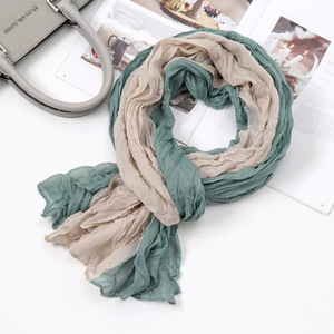 Long <b>Winter</b> Thermal Insulation Braided Pleated Minimalist Versatile Silk <b>Scarf</b> with Floral Pattern for <b>Women</b> - Product Image 3