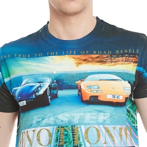 T-shirt en jersey imprimé pour homme de qualité supérieure, commande en gros OEM - Product Image 1