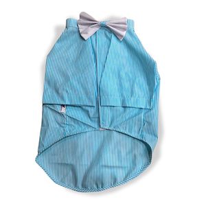 Vestido de Verano Impermeable de Lujo para Perro, Chaleco Refrigerante sin Mangas, Lindos Diseños a Rayas, Ropa de Algodón Personalizable para Perro - Product Image 6