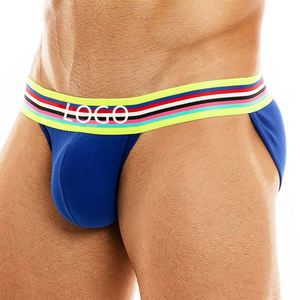 U Convex Large Pouch Men Thongs Glossy Patent <b>Leather</b> Precision Double Sewing Swimwear G-<b>String</b> Thong Panties Men's Underwear - Product Image 2