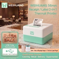 Imprimante thermique de reçus POS P20 Mini 2 pouces 58 mm, couleur vert menthe, avec USB+BT