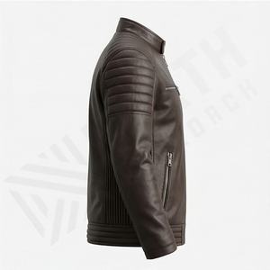 Veste de moto en cuir véritable pour homme de qualité supérieure, nouvelle arrivée, vestes de moto d'hiver, protections amovibles, personnalisables - Product Image 3