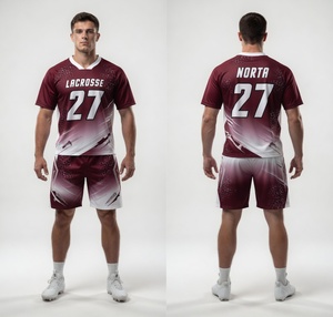 Uniformes de Lacrosse Personalizados de Poliéster Transpirable y Ligero con Sublimación DriFit - Product Image 5