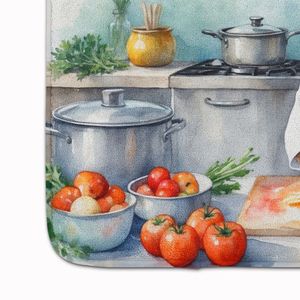 Akita the Chef Tapis de cuisine en mousse à mémoire de forme Coussin anti-fatigue lavable en machine Tapis de bain ou tapis de cuisine confortable - Product Image 4