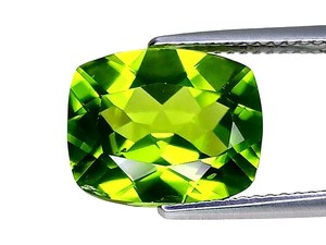 Piedra Preciosa de Peridoto Verde Natural, Corte Cojín, Peridoto Suelto de Pakistán para la Creación de Joyas, Diseño de Anillo y Colgante - Product Image 2