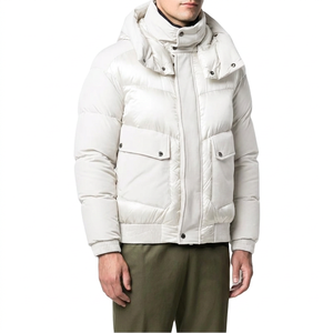 Lightweight Men's Winter <b>Jacket</b> Zipper 100% <b>Duck</b> Puffer Padded Satin Fabric Anti-Wrinkle High Street Style Sleeveless Drum - Product Image 3