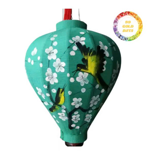 Lanterne en soie authentique de Hoi An, lampe décorative vietnamienne faite à la main pour les festivals et la décoration culturelle - Product Image 2