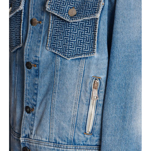 Light <b>Denim</b> <b>Jacket</b> Man 100% Cotton with Attractive Front Pockets Style Casual <b>Denim</b> Buttons <b>Jackets</b> for Men with cheap quality - Product Image 6