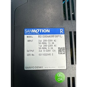 SANYO DENKI RS1S05AAOHF08P1L - Pièces d'équipement semi-conducteur d'occasion - Équipement semi-conducteur de deuxième main - Product Image 2