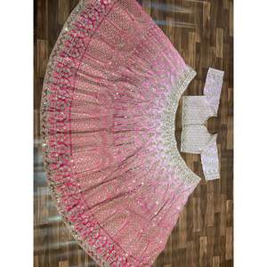 Vestidos de Noche de Diseñador, Lehenga Choli para Fiesta con Trabajo de Lentejuelas - Product Image 3