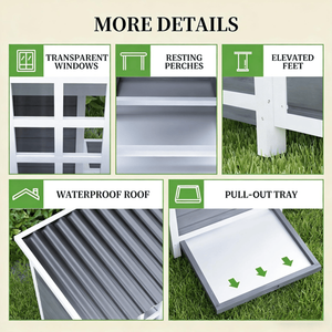 Gallinero, Jaula Resistente para Animales, para una Vida Cómoda de Aves de Corral - Product Image 5