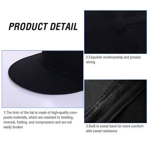 Factory Wholesale <b>Plain</b> Snapback <b>Caps</b> Custom Logo Embroidery 6 Panel Street Style Popular Blank Flat Brim <b>Cap</b> - Product Image 6