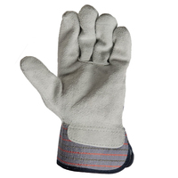 Service OEM, gants de travail de sécurité à doigts entiers en cuir de vachette respirant et écologique pour adultes