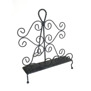 Support de livre de recettes en métal torsadé noir pour la maison, la cuisine, les hôtels, les restaurants, support de menu - Product Image 1