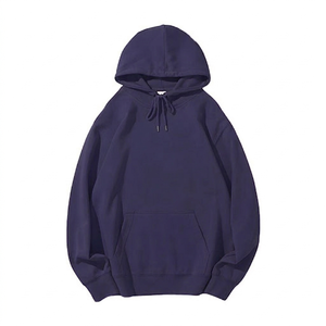 เสื้อฮู้ดโอเวอร์ไซส์ผู้ชาย สีพื้น ผ้าฝ้ายเฟรนช์เทอร์รี่ สวมใส่สบายๆ สำหรับฤดูใบไม้ร่วง - Product Image 1