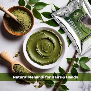 Henna Adore de Fabricación India, Mehendi Puro de Grado Cosmético Temporal para Todo Tipo de Cabello, para un Cabello Fuerte y Brillante, Precio de Exportación - Product Image 2