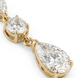 <b>Diamond</b> Stud <b>Earrings</b> 14K Solid Gold IGI Certified Premium Quality Brilliant Stones Brilliant Cut 5 Grams Elegant Women's Party - Product Image 4
