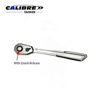 TAIWAN CALIBRE Industriel DIY OEM 90 dents 1/4" 3/8" 1/2" Manche de cliquet réversible super fin chromé à dégagement rapide 30%