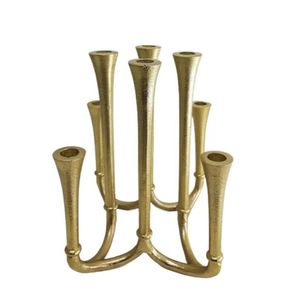 Candle Gold Modern Candle Holder For Table <b>Top</b> Best Quality Home Decorative Aluminum Branches Shaped Candle Stand With 4 - Product Image 6