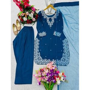 ชุดเสื้อและชุด Dupatta สำหรับผู้หญิงชุดปาร์ตี้ออกแบบโดยดีไซเนอร์ - Product Image 3