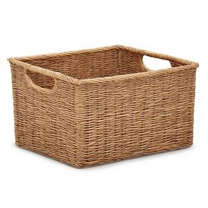 Cesta de mimbre ecológica de gran capacidad, diseñada para guardar ropa, mantas y soluciones de almacenamiento para el hogar. - Product Image 4