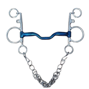 Mors de cheval Pelham en acier inoxydable multi-articulés, flexibles et antirouille, à double action pour un contrôle fluide et une pression uniforme. - Product Image 2