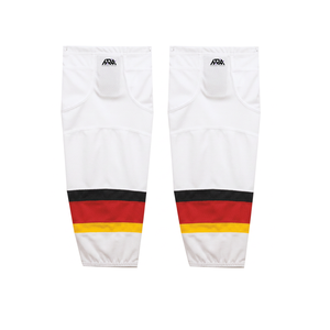 Chaussettes de hockey sur glace professionnelles personnalisées, séchage rapide, élastiques en Spandex, pour uniforme de hockey, à porter par-dessus les protège-tibias, respirantes, faible MOQ - Product Image 2