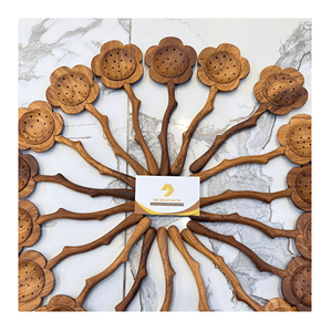 Wooden <b>spoon</b> crafted from natural hardwood material for cooking <b>serving</b> and kitchen utensil use, handmade by artisans in Vietnam - Product Image 4