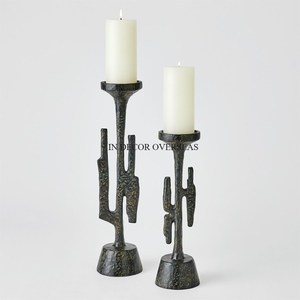 Attractive Look Geometric Designer Gold Plated Metal And White Marble Luxury <b>Candle</b> <b>Stick</b> Holder Home Hotel Table Decoration - Product Image 4