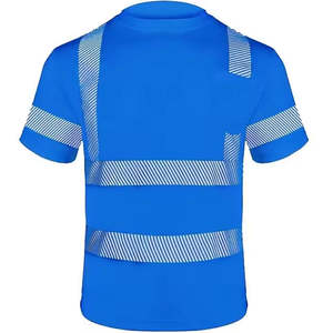 Camiseta de Trabajo de Seguridad Reflectante de Alta Visibilidad para Hombre, Hecha a Medida, Manga Corta, 100% Algodón Transpirable, Hecha en Pakistán - Product Image 2