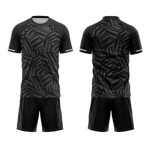 ชุดฟุตบอลสั่งทำขายส่ง พิมพ์ลายด้วยความร้อน เสื้อเจอร์ซีย์ฟุตบอลชาย ชุดกีฬาแห้งเร็ว ระบายอากาศได้ดี สำหรับทีม - Product Image 4