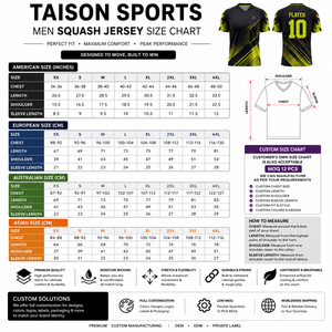 Maillot de squash unisexe haut de gamme en maille performante 100 % polyester 140 GSM respirant, vert doré avec détail de panneau personnalisé sur le devant - Product Image 3
