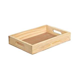 Rectangular Wooden Serving <b>Tray</b> With Carved Rope Edge Minimalist Design For Table Use Durable <b>Storage</b> <b>Tray</b> Elegant Wooden <b>Tray</b> - Product Image 2