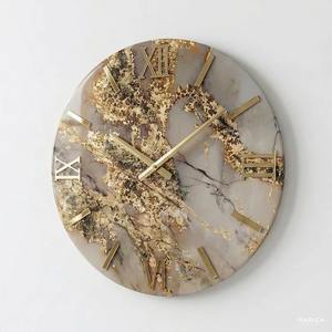 Reloj de pared Art Deco de resina epoxi personalizado con logotipo completo de la India - Decoración para el hogar, la oficina y la sala de estar, hecho en India - Product Image 5