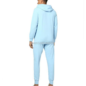 Survêtement d'hiver moderne en molleton doux avec cordon de serrage, 100 % coton, respirant, tendance, à capuche, style streetwear - Product Image 3